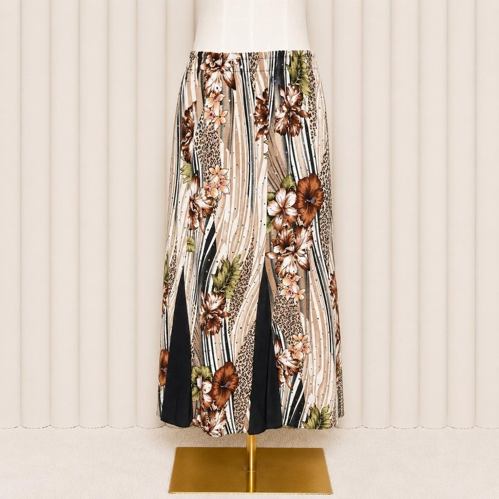 Vintage Y2K Glitter Mesh Maxi Skirt